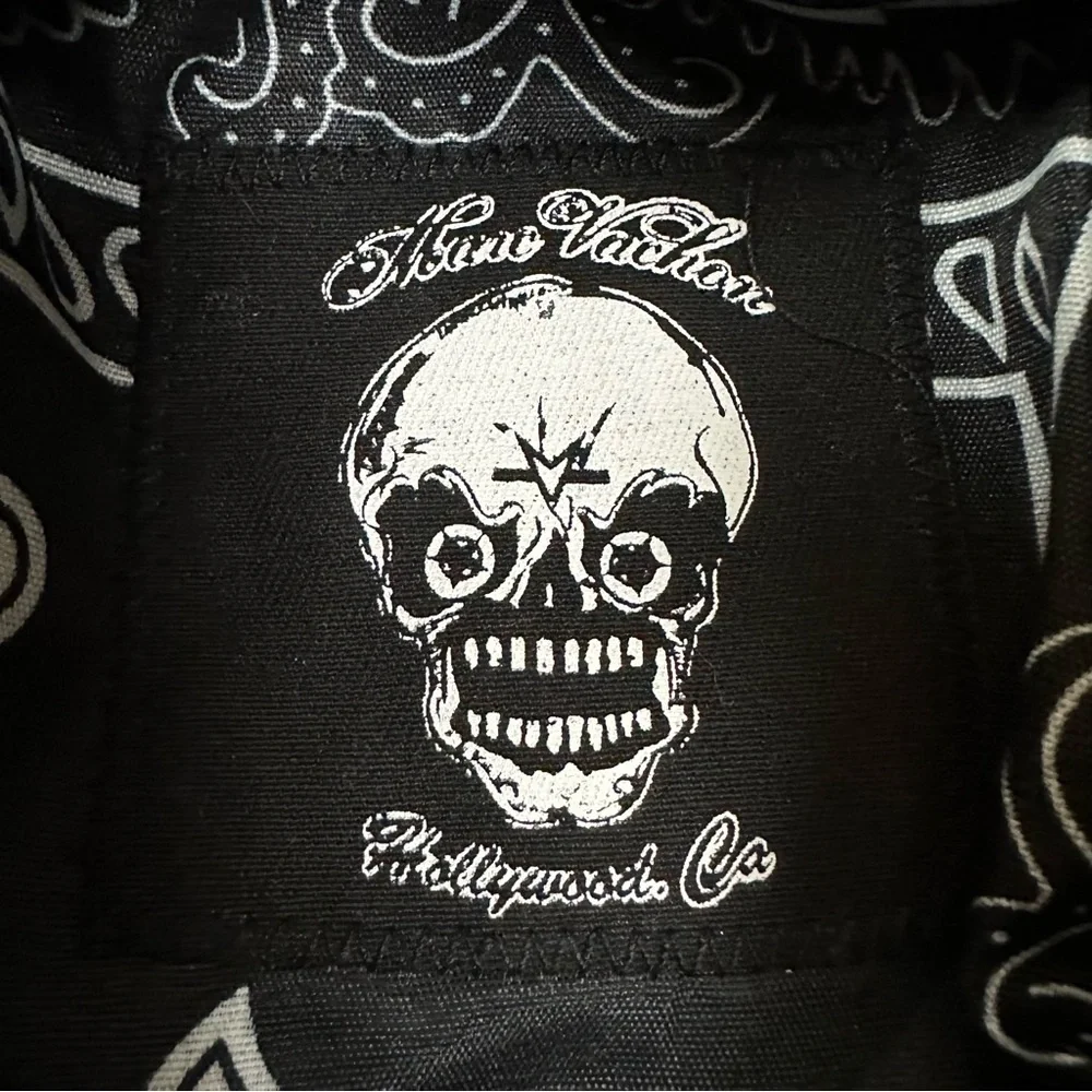 Marc Vachon Smoking Skull Newsboy Hat